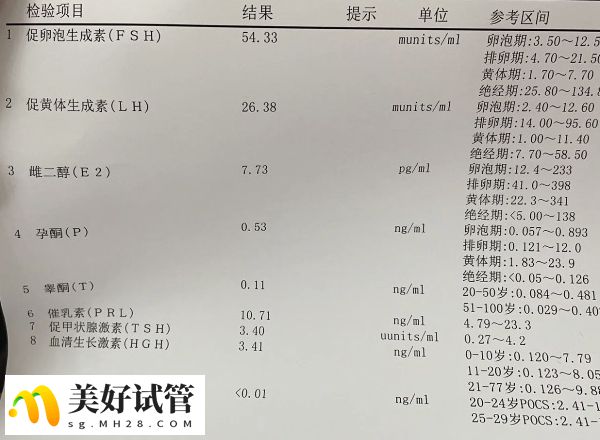 amh检查单